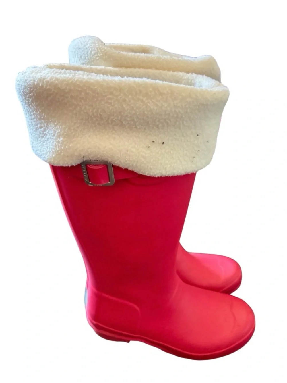 Authentic Hunter Wellington designer tall rubber rain boots Sz 2 little girls